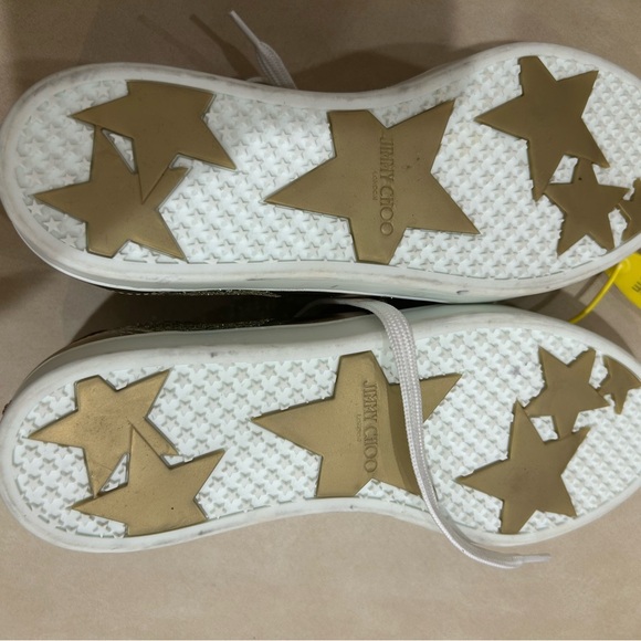 Jimmy Choo Teri Low Top Sneakers – Champagne Gold Glitter - Picture 7 of 7